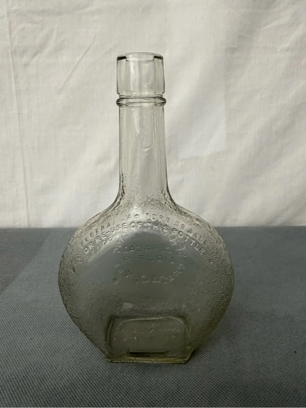 Senior & Co Curacao Liqueur Vintage Glass Bottle (F248)